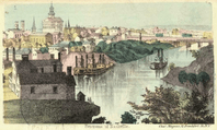 Panorama of Nashville from the Civil War era