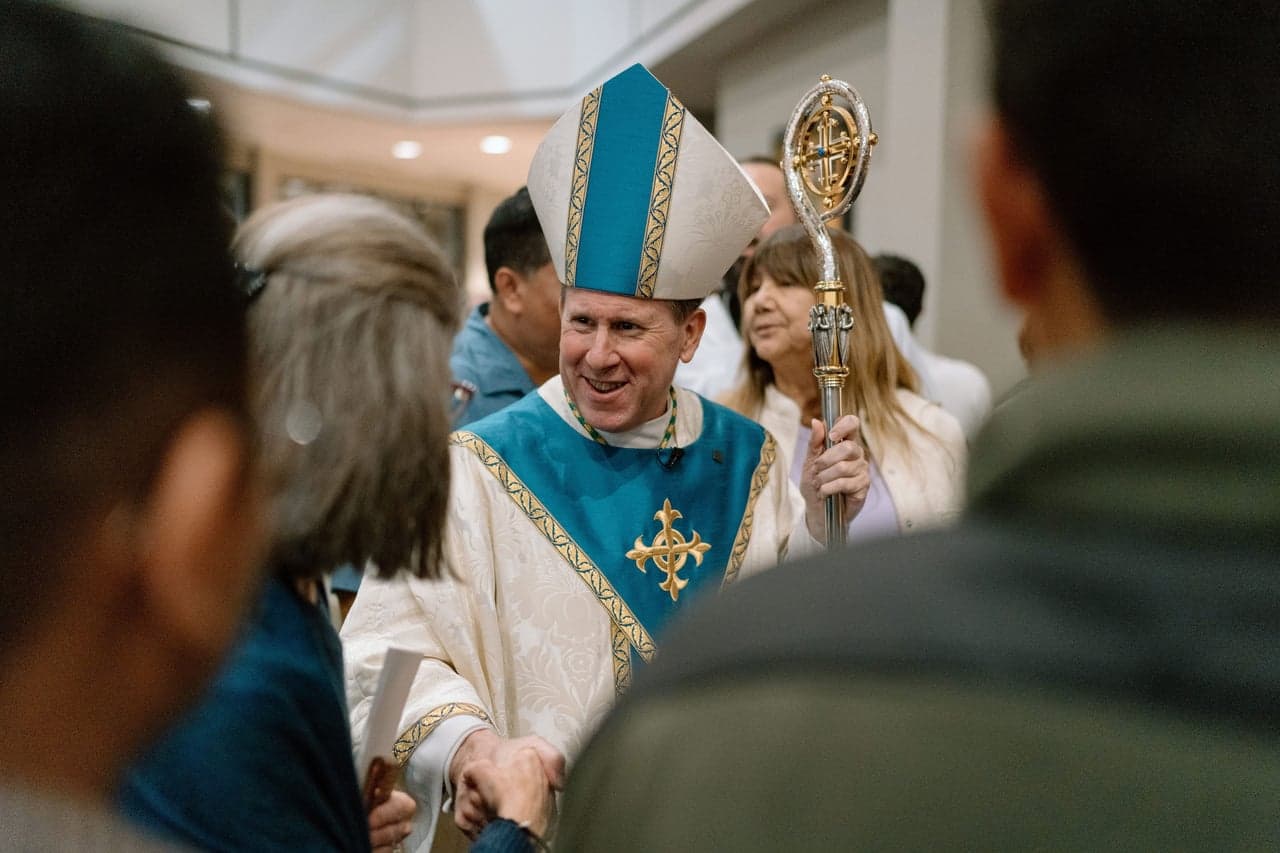 Bishop Spalding smiling